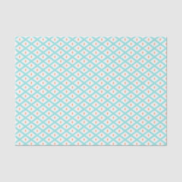 Aquamarines und orangefarbenes Ethnic Tribal-Ikat- Seidenpapier
