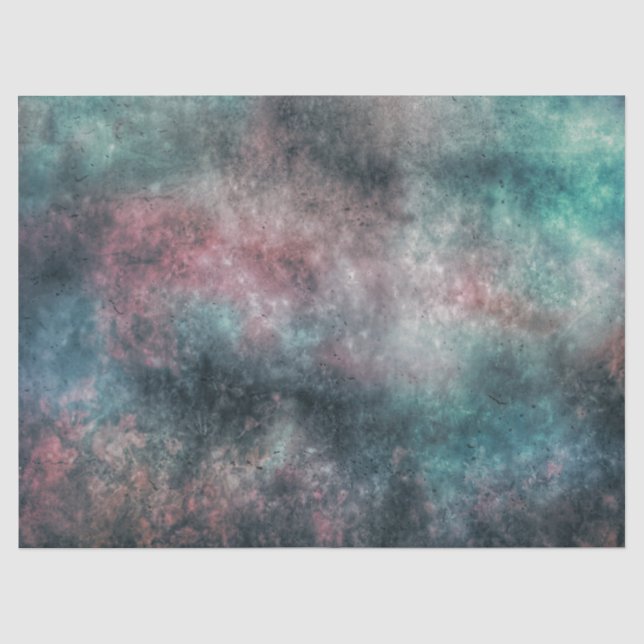 aquamarines und Rose Wolkenpapier Seidenpapier (Vorderseite)