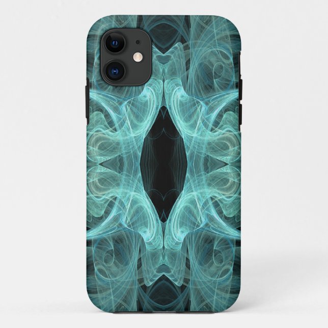 Aquamarines und schwarzes iPhone 5 Benutzerdefinie Case-Mate iPhone Hülle (Rückseite)