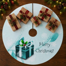 Aquamarines Weihnachtsgeschenk Treppenhaus