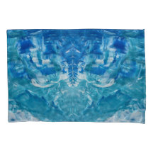 Aquamarines weißes Pillowcase-Set