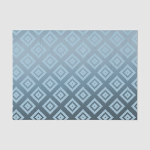 Aquamarines weißes Tribal Aztec Seidenpapier
