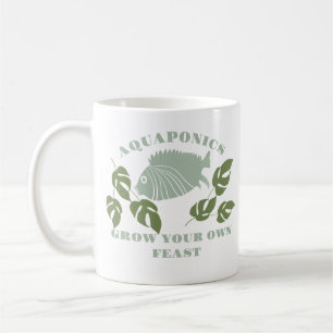 Aquaponics bauen Ihr eigenes Fest an Kaffeetasse