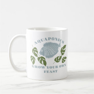 Aquaponics bauen Ihr eigenes Fest an Kaffeetasse