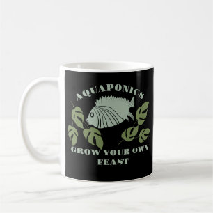 Aquaponics bauen Ihr eigenes Fest an Kaffeetasse