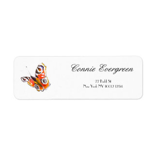 Aquarel Zeichnend elegante Typografie Butterfly