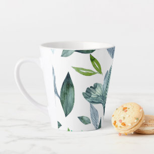 Aquarell abgefallene Blätter 11 Milchtasse