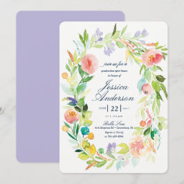 Aquarell Abschluss Open House Einladung