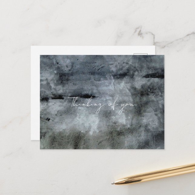 Aquarell-Abstrakt Postkarte (Vorderseite/Rückseite Beispiel)