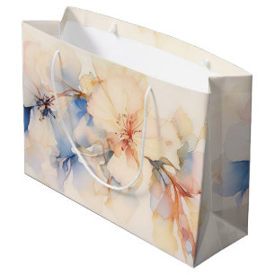 Aquarell-Abstrakte Blüten des Blumen-Hartriegels Große Geschenktüte
