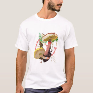 Aquarell-Abstrakte Pilze T-Shirt