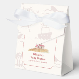Aquarell Ahoy Nautische Leuchtturm-Baby-Party Geschenkschachtel