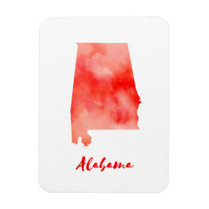Aquarell Alabama Vereinigte Staaten Magnet