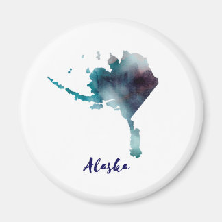 Aquarell Alaska Vereinigte Staaten Magnet