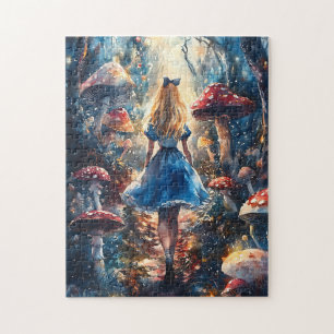 Aquarell Alice im Wunderland