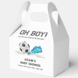 Aquarell All-Star-Fußball-Sport-Junge-Baby-Party Geschenkschachtel