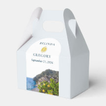 Aquarell Amalfi-Küste Bogen Italien Zitronen Hochz