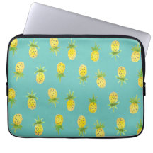 Aquarell-Ananas-Muster 13" Laptop-Hülse