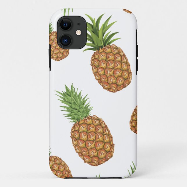 Aquarell-Ananas-Muster 1 Case-Mate iPhone Hülle (Rückseite)