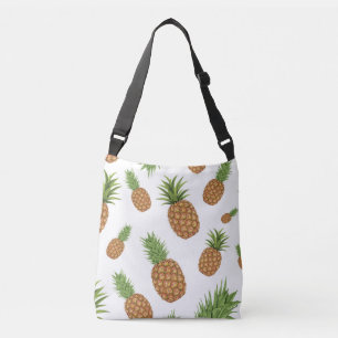 Aquarell-Ananas-Muster 1 Tragetaschen Mit Langen Trägern