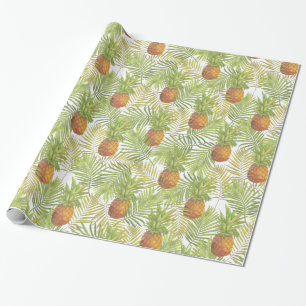 Aquarell-Ananas-Muster Geschenkpapier