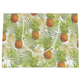 Aquarell-Ananas-Muster Große Geschenktüte