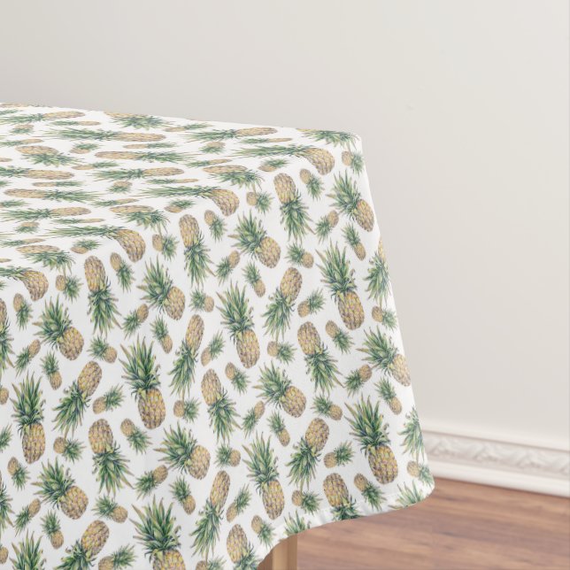 Aquarell-Ananas-Muster Tischdecke (Beispiel)