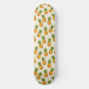 Aquarell-Ananas Skateboard