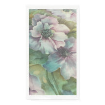 Aquarell-Anemone-Blumen  • Elegante Tischdekoratio