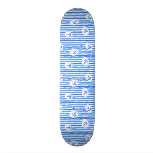 Aquarell-Anker-Muster 1 Skateboard