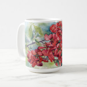 Aquarell Apfel Quitte Blume Blumen Baum Hochzeit Kaffeetasse