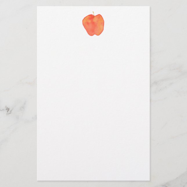 Aquarell Apple Briefpapier (Vorderseite)