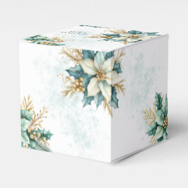 Aquarell Aquamarin Blumenweihnachtsfest Geschenkbo Geschenkschachtel