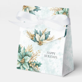 Aquarell Aquamarin Blumenweihnachtsfest Geschenkbo Geschenkschachtel