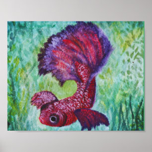 Aquarell-Aquarellkunst Poster