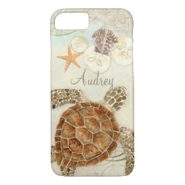 Aquarell Art Sea Turtle Coastal Beach Muscheln title_seo2