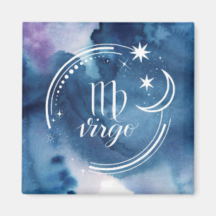 Aquarell Astrologie - Jungfrau Magnet