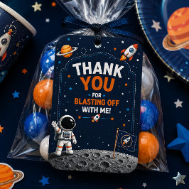 Aquarell-Astronaut-Raum-Geburtstagsfeier-Mitgebrin Geschenkanhänger