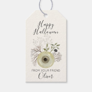Aquarell-Augen-Botanik-Frohe-Halloween-Geschenk Geschenkanhänger