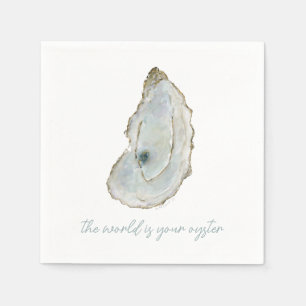 Aquarell-Auster Serviette