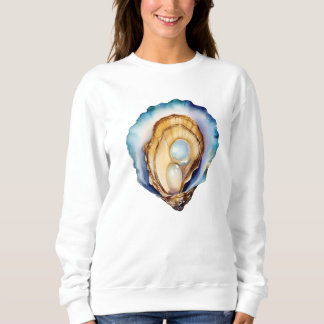 Aquarell-Austernschale Sweatshirt