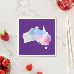 Aquarell Australien Serviette