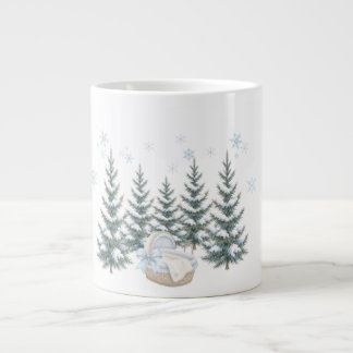 Aquarell Baby, es ist kalt draußen  Babyparty Jumbo-Tasse