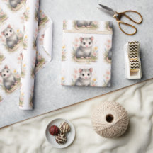 Aquarell-Baby-Opossum-Babyparty