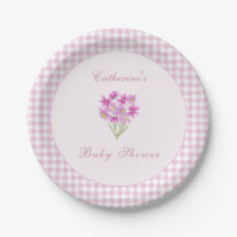Aquarell-Baby-Party-Pink-Farben-Papierteller