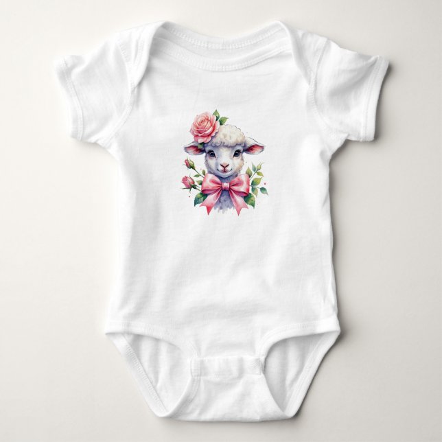 Aquarell  baby strampler (Vorderseite)