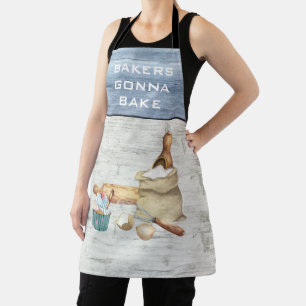 Aquarell-Backen Bäcker Werden Backen Schürze