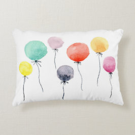 Aquarell-Ballone Zierkissen