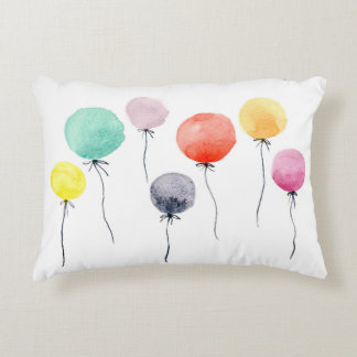 Aquarell-Ballone Zierkissen