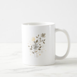 Aquarell-Bauernhaus-Sage-Grün und Beige Modern Kaffeetasse